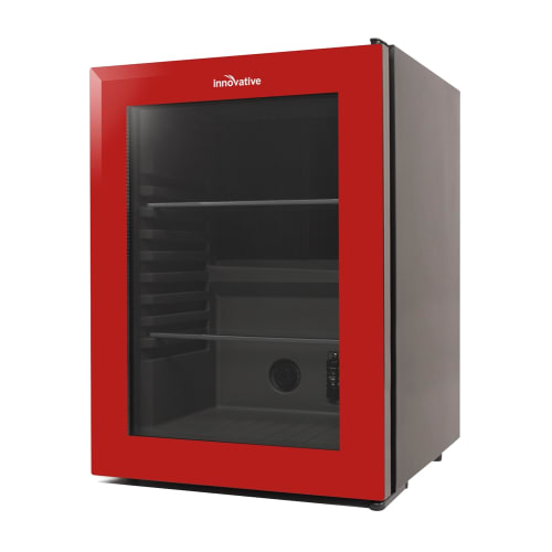 Innovative Hospitality Compact Refrigerator, 50L, Auto Defrost, Black with Frameless Glass Door